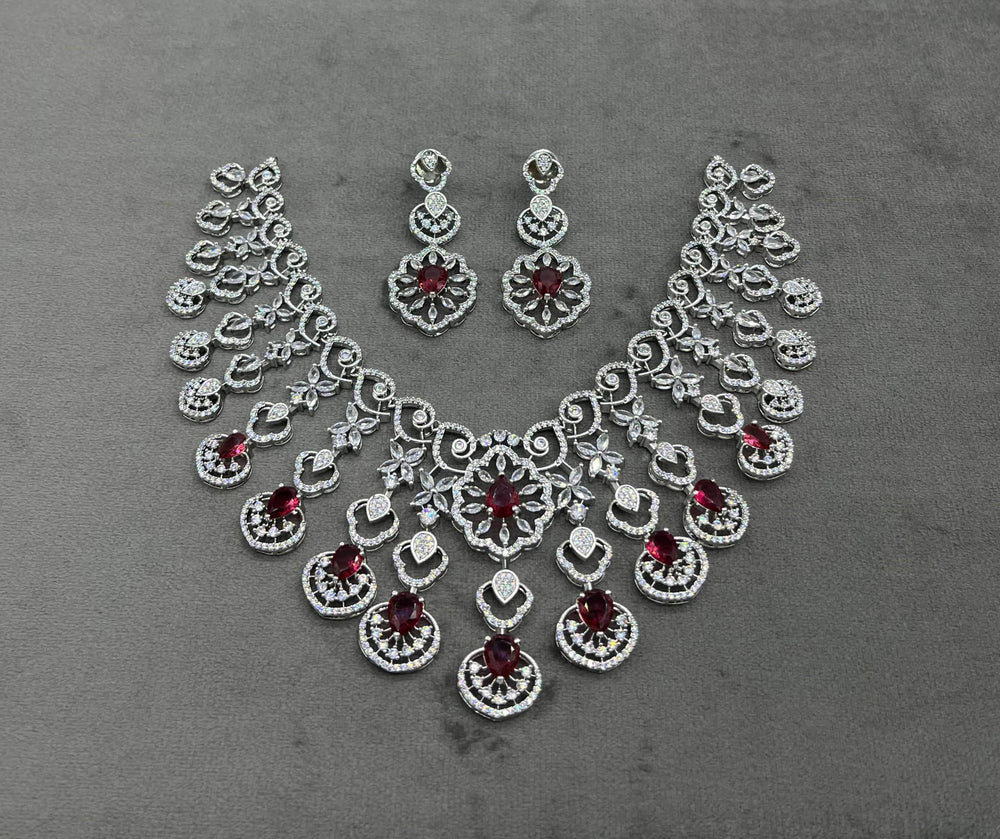 Moissanite & AD Stones Bridal Choker - Nakshatra Jewels