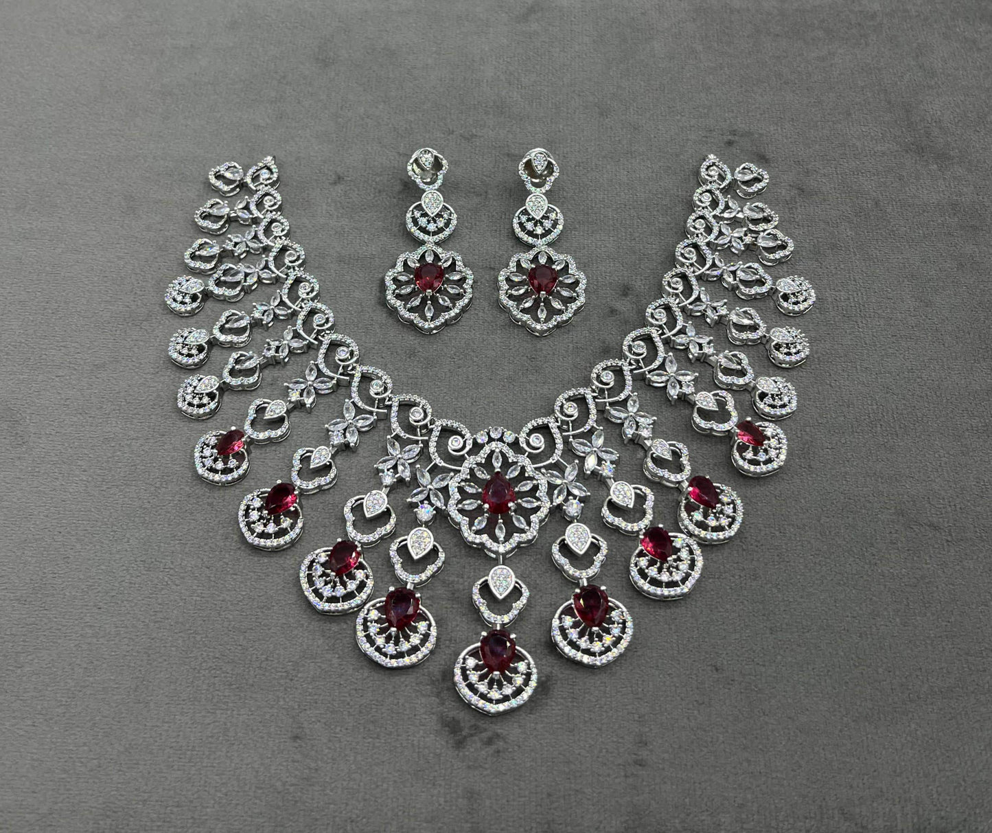 Moissanite & AD Stones Bridal Choker - Nakshatra Jewels