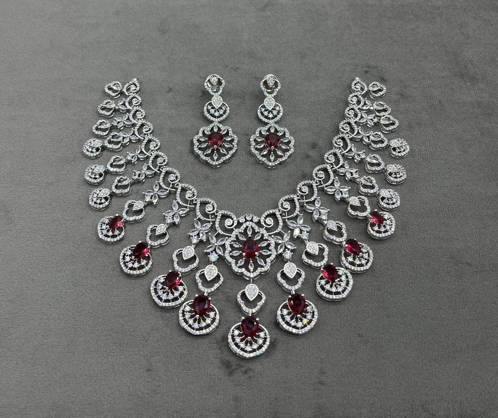 Moissanite & AD Stones Bridal Choker - Nakshatra Jewels