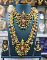 Nakshi Work with Kempu Stones Combo Set