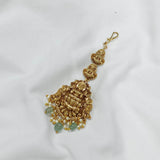 Nagasi work with Kempu Stones Tikka - Nakshatra Jewels