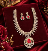 American Diamond Stones Bridal Necklace