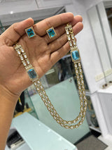Victorian Polish with Kundan Stones Necklace - Nakshatra Jewels