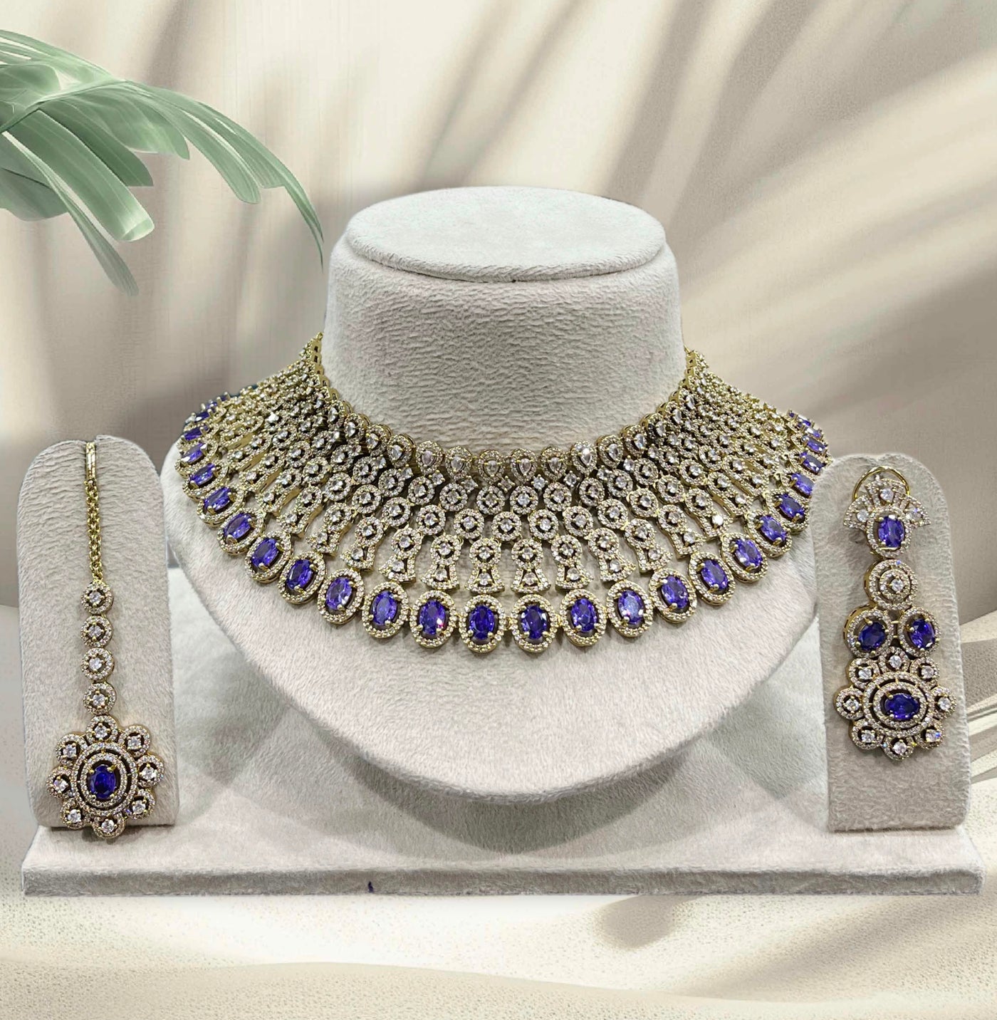 Victorian Polish with AD Stones choker