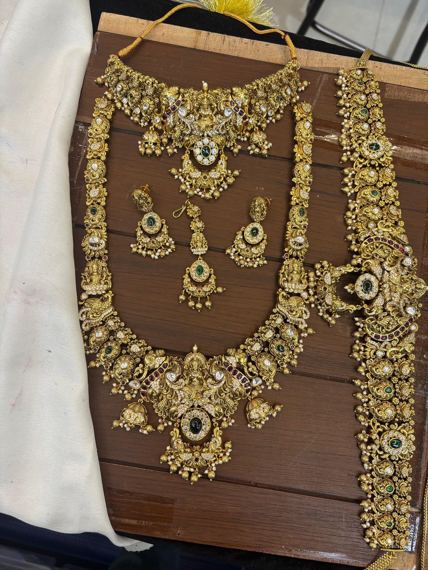 Nakshi Work with AD Stones Bridal Combo Set