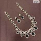 Victorian Polish with AD Stones Bridal Haram - Nakshatra Jewels