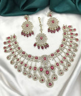 Victorian Polish with AD Stones Bridal Neck Set