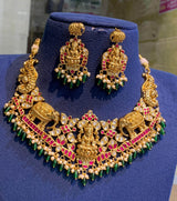 Nakshi Work with Kundan stones Bridal Choker - Nakshatra Jewels