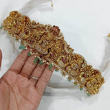 Nakshi Work with AD Stones Bridal Hip Belt (Gold Replica) - Nakshatra Jewels