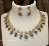 Victorian Polish AD Stones Necklace - Nakshatra Jewels