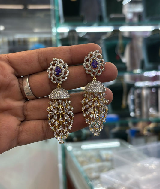 AD Stones Bridal Earrings