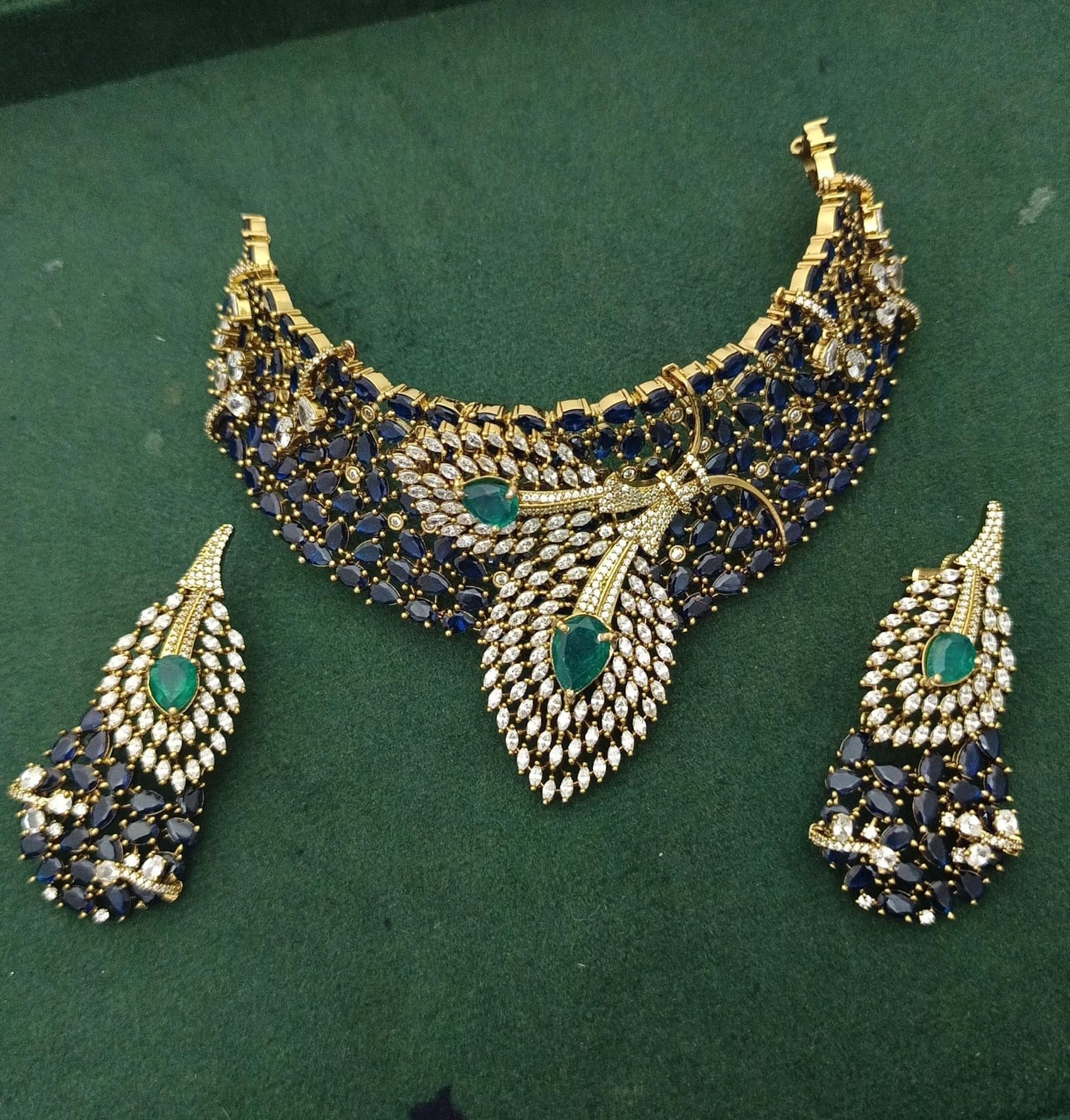 Victorian Polish with AD Stones Bridal Choker