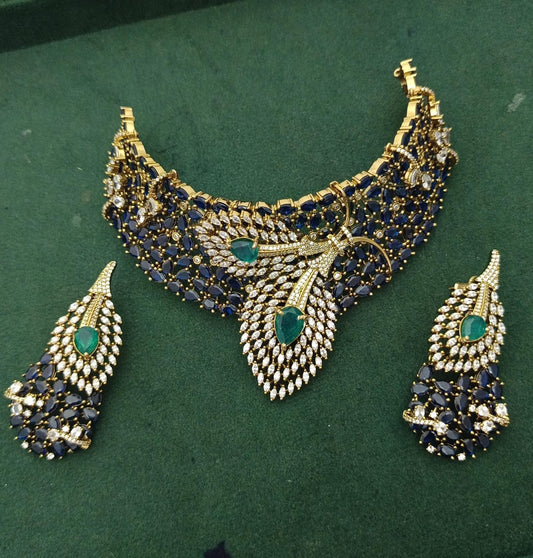 Victorian Polish with AD Stones Bridal Choker