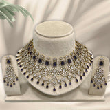 Victorian Polish with AD Stones Bridal Neck Set