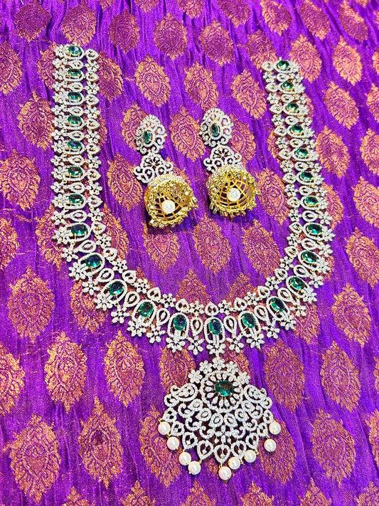 American Diamond Stones Bridal Haram