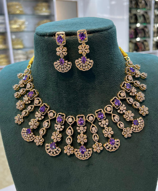 AD Stones Bridal  Necklace