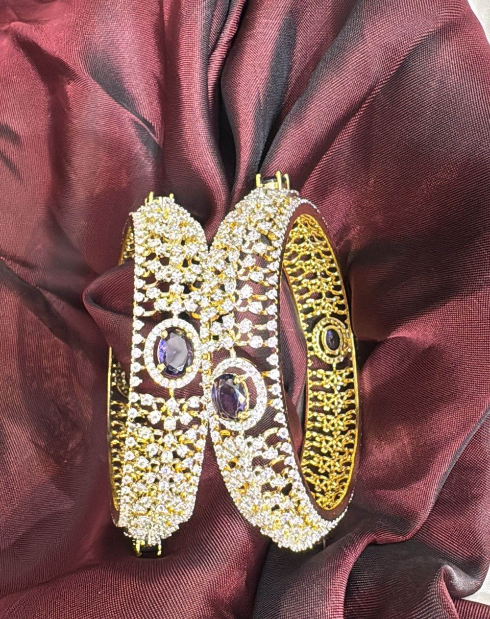 AD Stone Bangles - Nakshatra Jewels