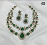 Victorian Polish with AD Stones Necklace - Nakshatra Jewels