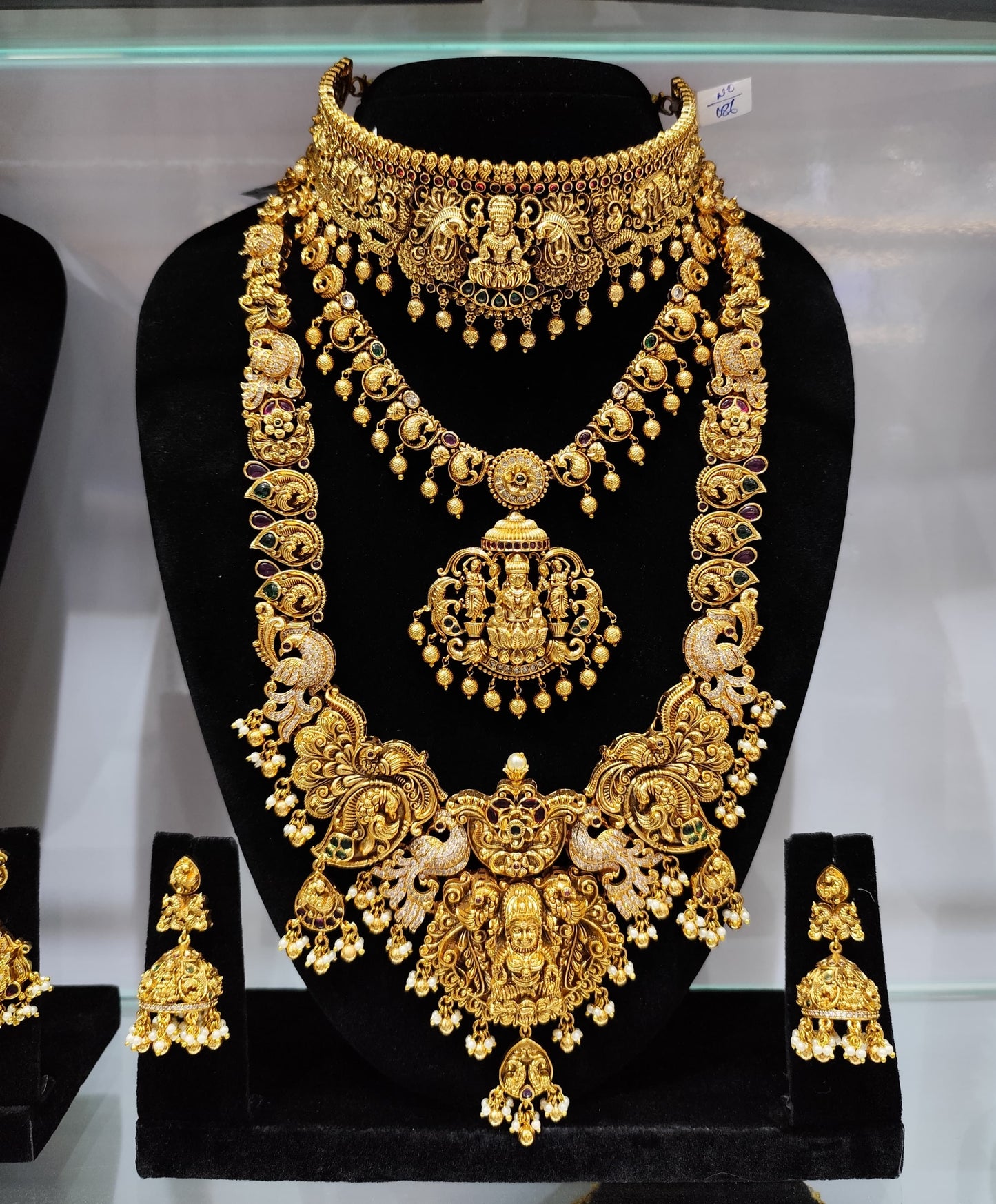 Nakshi Work with AD Stones Bridal Combo