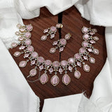 Victorian Polish with AD Stones Necklace - Nakshatra Jewels