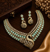 Victorian Polish with AD Stones Necklace
