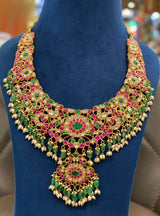 Jaadu Kundan Stones Bridal Haram - Nakshatra Jewels