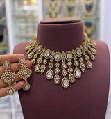 Victorian Polish with AD Stones Bridal Choker