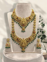Nakshi Work with Coral Beads Bridal Combo Set