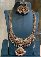 Victorian Polish with AD Stones Bridal Haram - Nakshatra Jewels