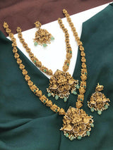 Premium Matt with Kempu Stones Bridal Combo - Nakshatra Jewels