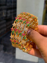 Premium Matt with AD Stones Bangles - Nakshatra Jewels