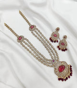 Victorian Polish with AD & Moissanite Stones Bridal Choker - Nakshatra Jewels