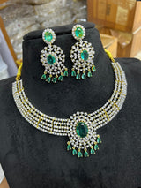 American Diamond Stones Bridal Necklace