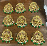 Hair Accessories (Premium Matt with Kempu Stones) - Nakshatra Jewels