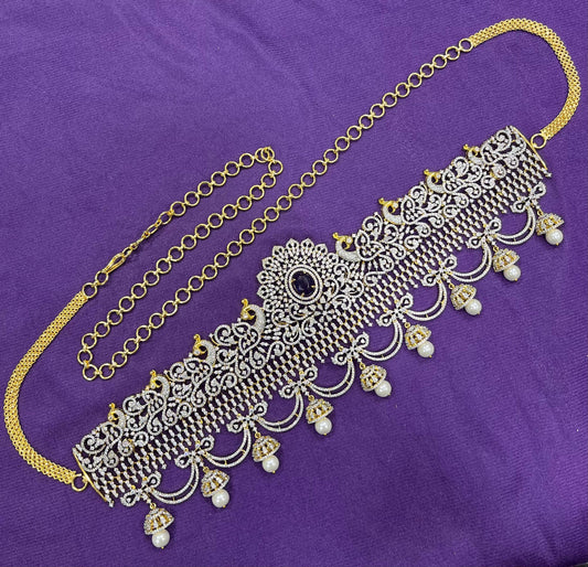 American Diamond Stones Bridal Hip Chain