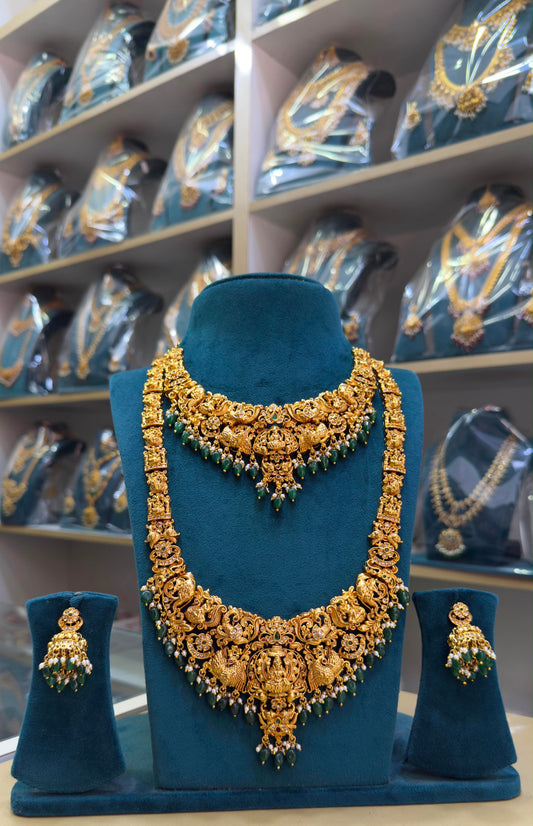Nakshi Work with AD Stones Bridal Combo