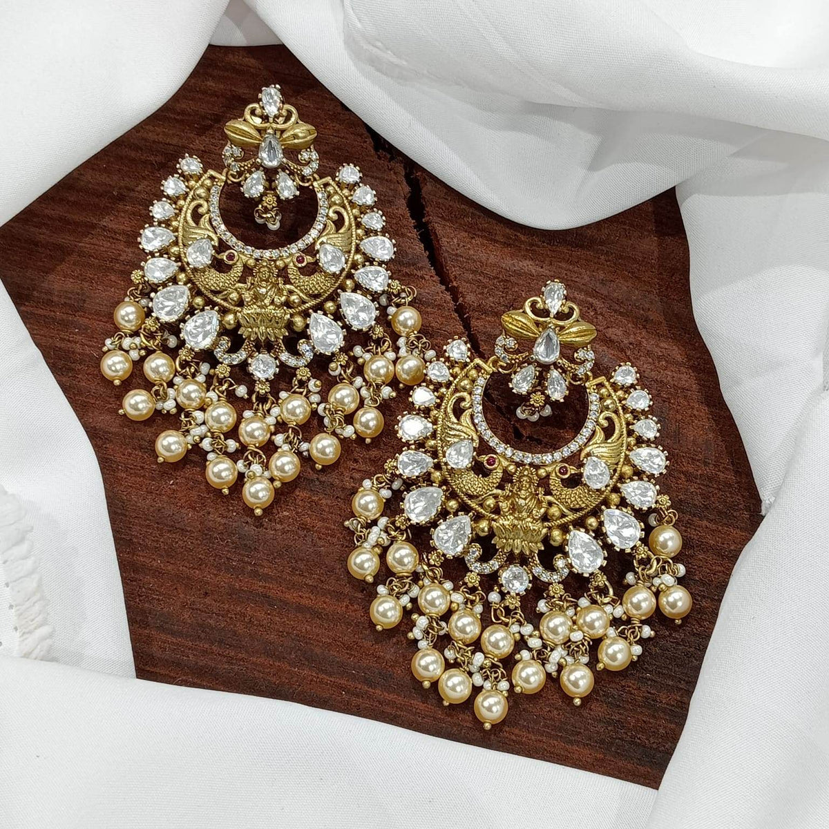 Mossianite Stones Bridal Earrings