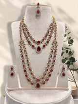 Victorian Polish with AD Stones Layer combo set - Nakshatra Jewels
