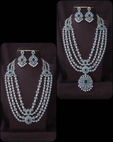 American Diamond Stones Bridal Layer Haram - Nakshatra Jewels