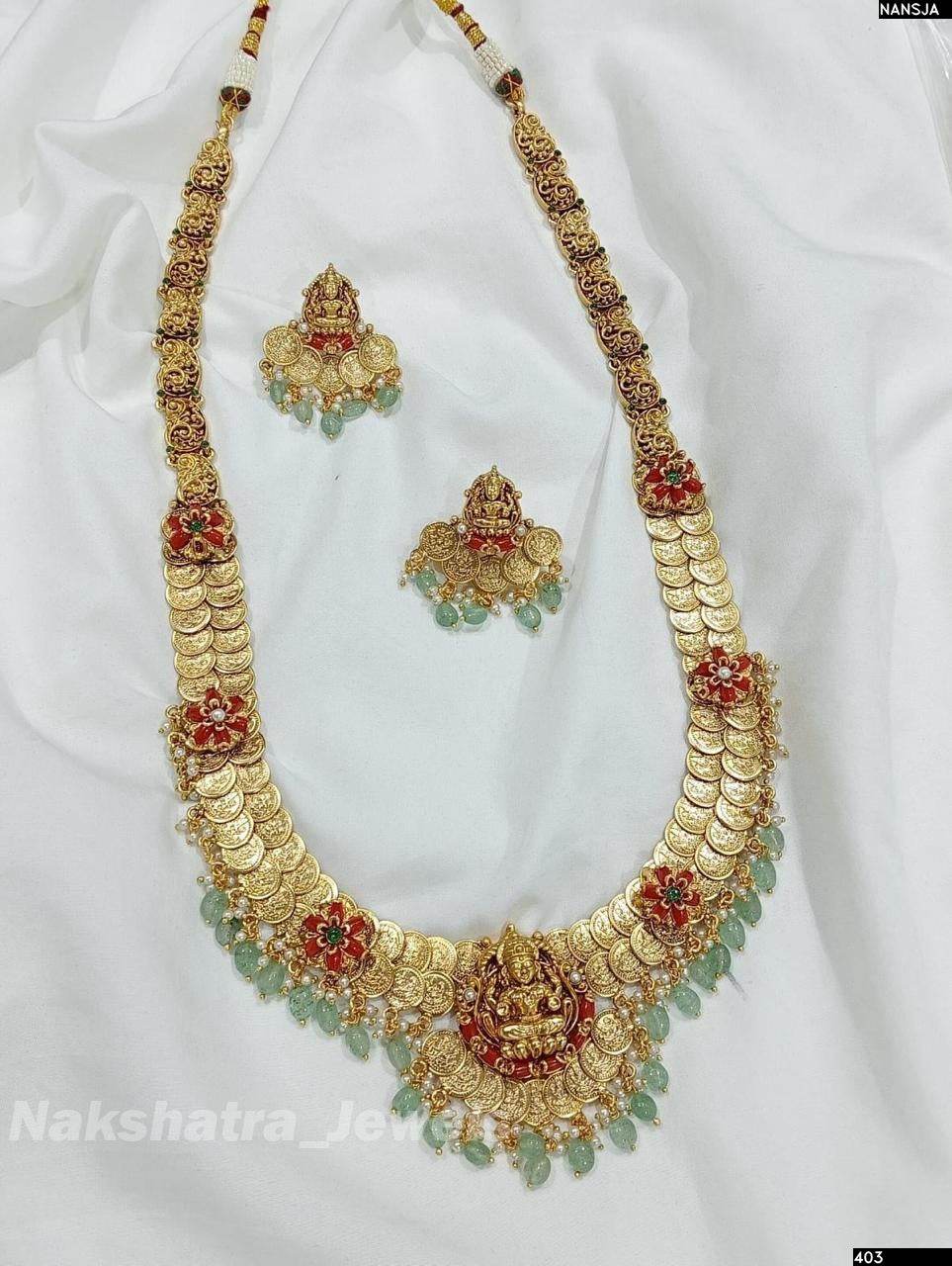 Nagasi Work with Coral Beads Bridal Haram