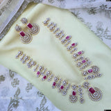 American Diamond Stones Bridal Haram - Nakshatra Jewels