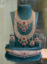 American Diamond Stones Bridal Combo Set - Nakshatra Jewels