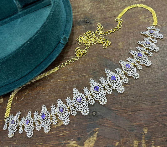 American Diamond Stones Hip Chain - Nakshatra Jewels