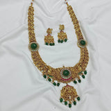 Nagasi Work with Jaadu Kundan Stones Bridal Haram - Nakshatra Jewels