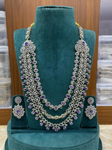 American Diamond Stones Bridal Layer Haram