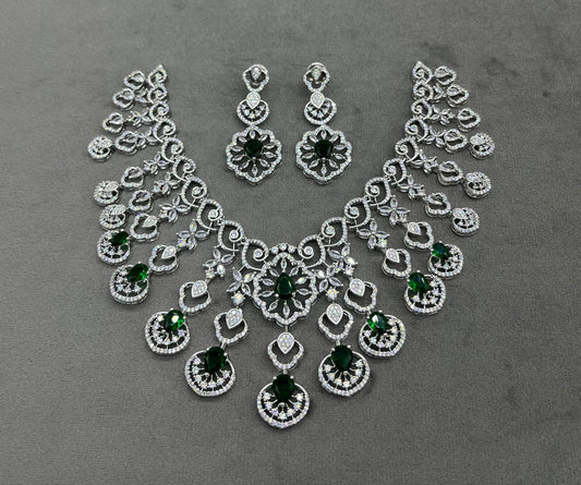 Moissanite & AD Stones Bridal Choker - Nakshatra Jewels