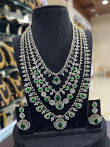 American Diamond Stones Bridal Layer Haram