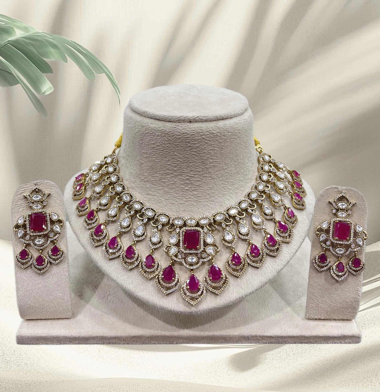 Moissanite Stones Bridal Necklace