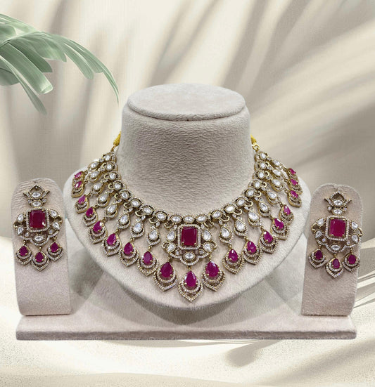 Moissanite Stones Bridal Necklace