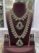 Victorian Polish with AD Stones Combo Set - Nakshatra Jewels